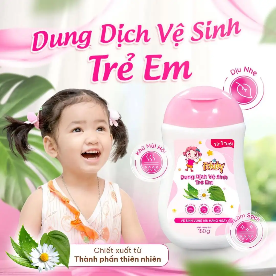 Dung dịch vệ sinh trẻ em Fobaby