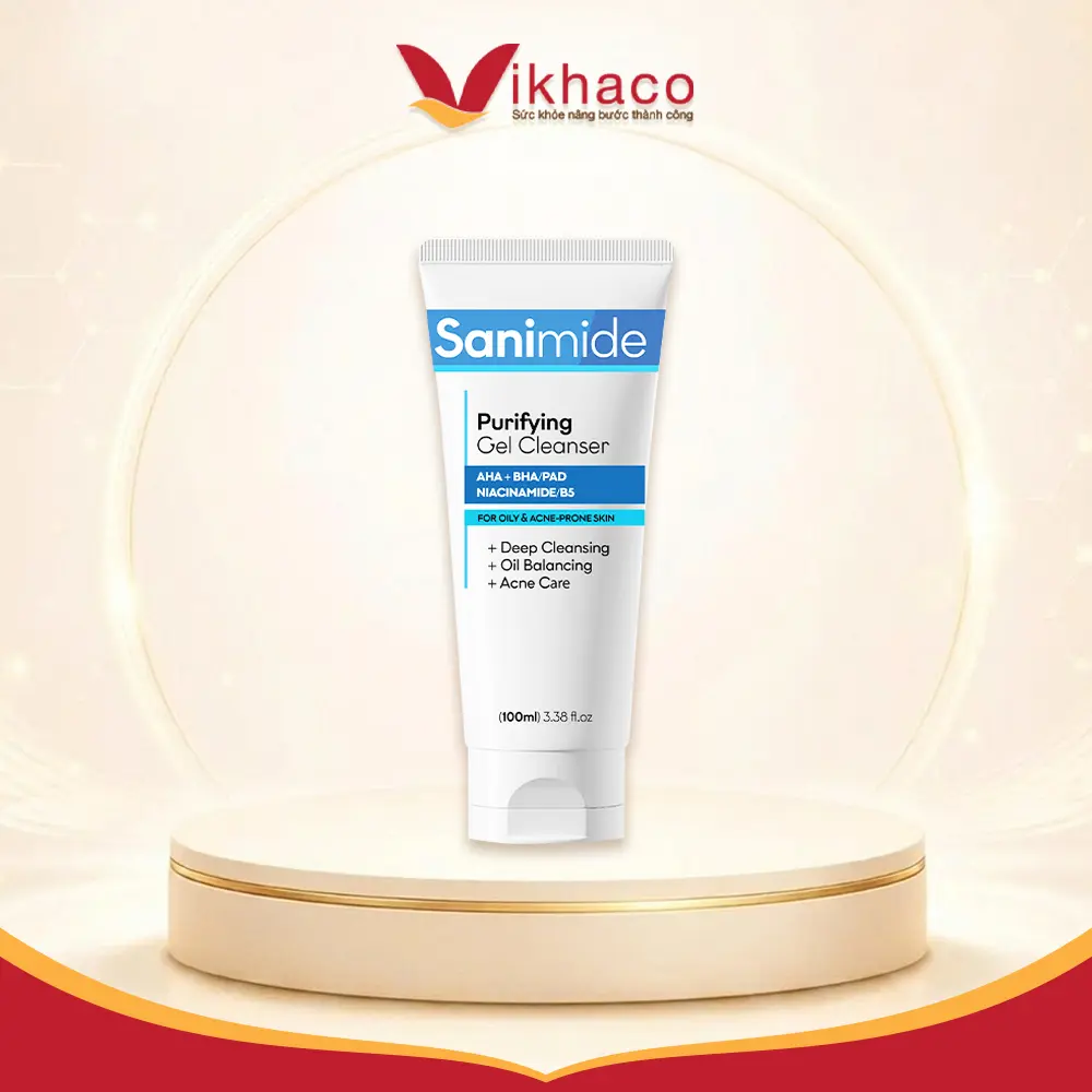 Gel Rửa Mặt Cho Da Dầu Mụn Sanimide - Ảnh 3