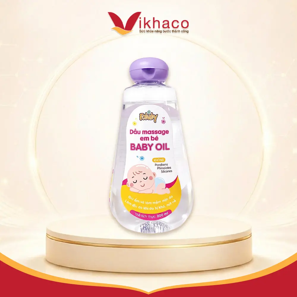 Alternative view of Dầu Massage em bé Babyoil Fobaby
