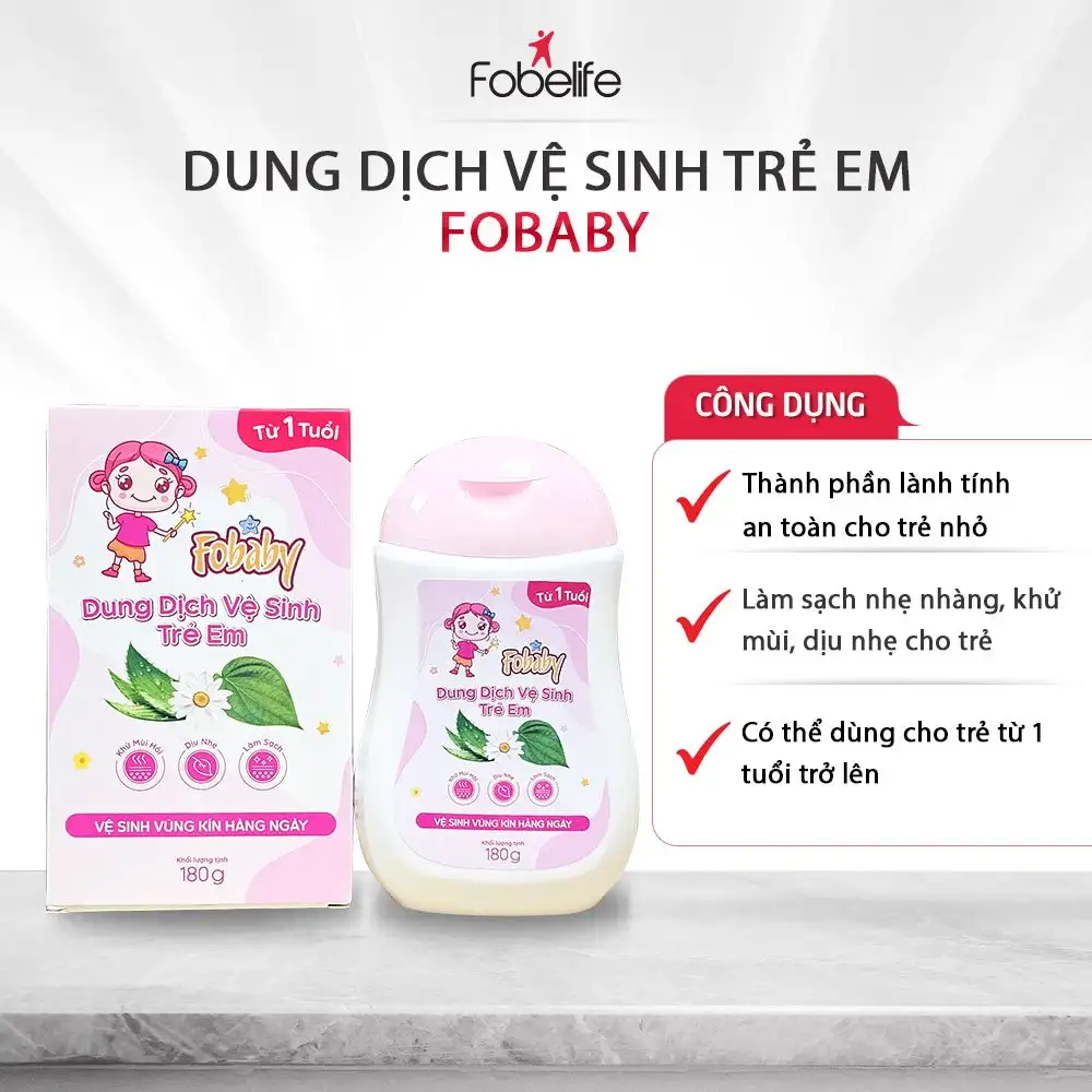 Alternative view of Dung dịch vệ sinh trẻ em Fobaby