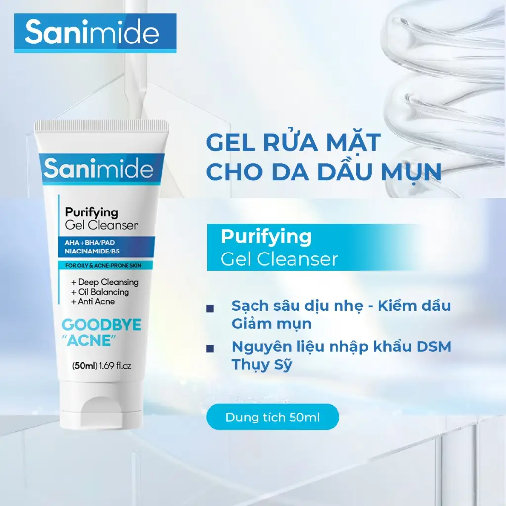 Alternative view of Gel Rửa Mặt Cho Da Dầu Mụn Sanimide