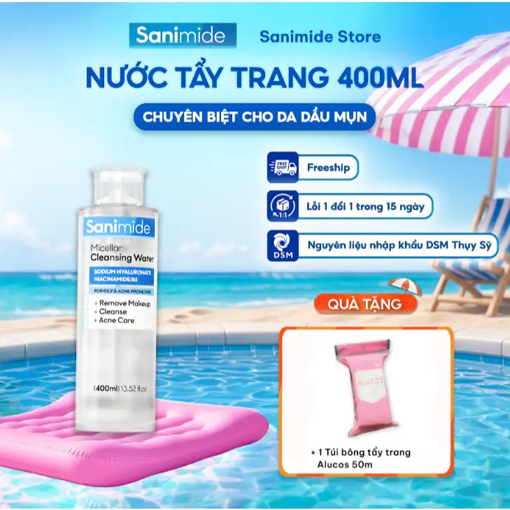 Toner cho da dầu mụn Sanimide